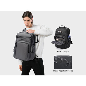 کوبه پشتی چرمی ضد آب یو اس بی دار بنج Bange BG-2602 Men Impaled Leather Waterproof Backpack with USB Port