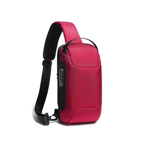 فروش کوله تک بند ضد سرقت بانگه دارای پورت شارژ BANGE 22085 Oxford Cloth Sling Chest Bag USB External Charging Port