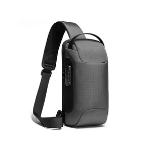 خرید کوله تک بند ضد سرقت بانگه دارای پورت شارژ BANGE 22085 Oxford Cloth Sling Chest Bag USB External Charging Port