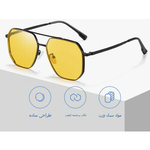 کیفیت عینک آفتابی پولاریزه فتوکرومیک karen bazaar CP8808 photochromic polarized metal sunglasses