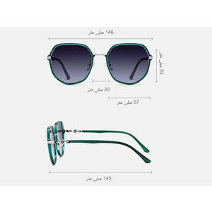 کیفیت عینک دودی زنانه پولاریزه karen bazaar A0706 Polarized sunglasses TR