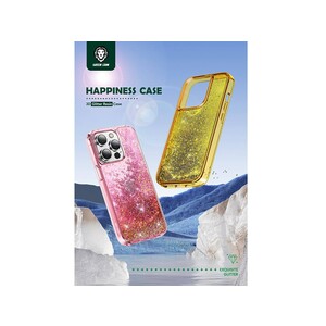 قاب آکواریومی آیفون 14 پرو گرین Green iPhone 14 Pro Aquarium Happiness Case