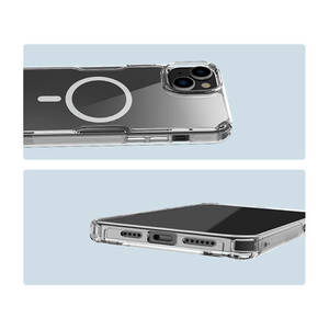 قاب شفاف مغناطیسی آیفون 15 نیلکین Nillkin Nature TPU Pro Magnetic case for Apple iPhone 15