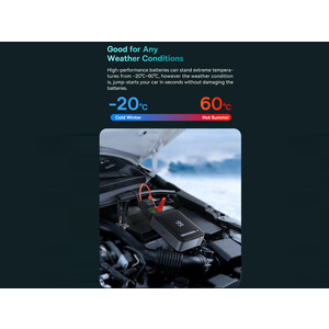 جامپ‌استارتر و پاوربانک فوق انرژی خودرو بیسوس Baseus super energy 2-in-1 jump starter 1000A BS-CH003