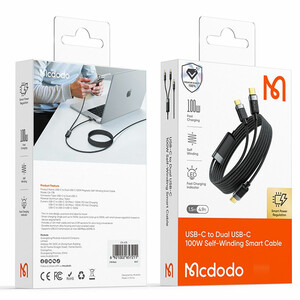 کابل چند سر تایپ سی 100 وات مک دودو MCDODO مدل CA-738 طول 150 سانتی متر