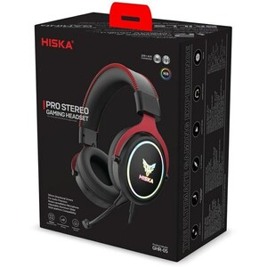 هدفون و هدست گیمینگ سیمی هیسکا مدل GHR-05 با نورپردازی RGB