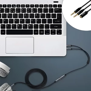 کابل انتقال صدای  1 نر به 2 ماده  آی‌یو‌ایکس یوگرین