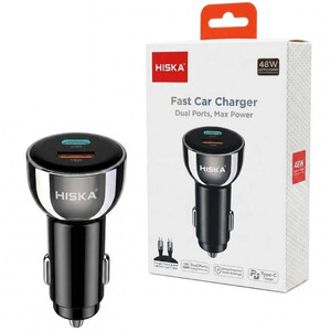 شارژر فندکی هیسکا HISKA مدل HCC-307 با قابلیت شارژ سریع