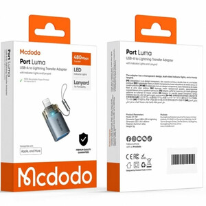 تبدیل OTG USB-A به لایتنینگ Mcdodo مک دودو مدل OT-7390 با نشانگر LED