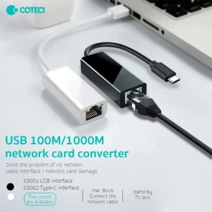 خرید تبدیل USB-C به LAN کوتسی