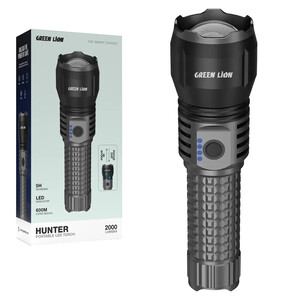 چراغ قوه شارژی گرین لاین Green Lion مدل Hunter GL-FL11 برد 600 متر