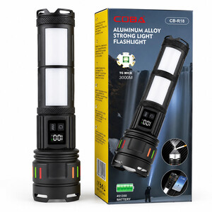 چراغ قوه حرفه‌ای COBA مدل CB-R18 با قابلیت پاوربانک اضطراری