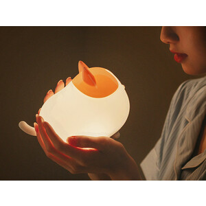 خرید چراغ خواب فانتزی شارژی رومیزی Cute cat silicone pat lamp induction dimming M21