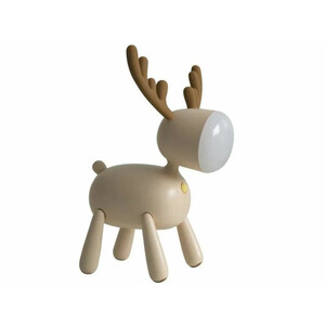 چراغ رومیزی سیلکونی  فانتزی طرح گوزن L17 Cartoon deer small night light USB charging sleep with silicone LED elk light children