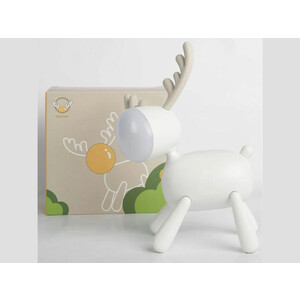 چراغ رومیزی سیلکونی  فانتزی طرح گوزن L17 Cartoon deer small night light USB charging sleep with silicone LED elk light children