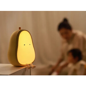 بهترین چراغ خواب طرح گلابی اتاق کودک Cute Fruit Pear lamp Silicone Night Light USB Rechargeable Dimming Cartoon Bedroom