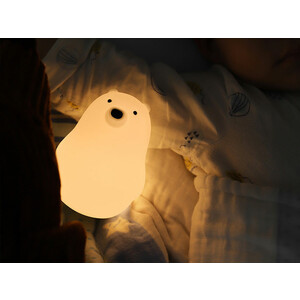 قیمت چراغ خواب رومیزی فانتزی قابل شارژ MUID white bear pat lamp silicone