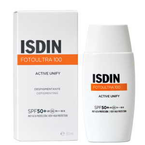 کرم ضد آفتاب اکتیو یونیفای ایزدین ISDIN با SPF50+ حجم 50ml