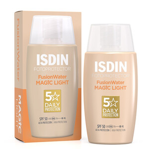 ضد آفتاب رنگی ایزدین ISDIN مجیک فیوژن واتر با SPF50 و حجم 50ml