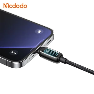 کیفیت کابل شارژ سریع تایپ سی به لایتنینگ 36 وات مک دودو مدل MCDODO CA-0400 نمایشگردار طول 1.2متر