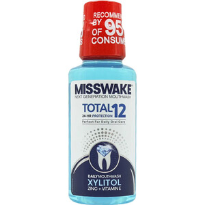 دهانشویه میسویک MISSWAKE مدل Total 12 با حجم 400 میلی لیتر