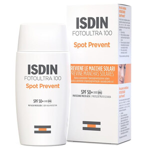 کرم ضد آفتاب بی رنگ ایزدین ISDIN مدل اسپات پریونت SPF50+ حجم 50ml