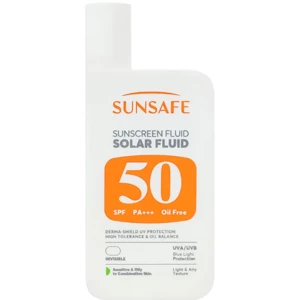 ضد آفتاب فلوئید سان سیف مدل SPF50 مناسب پوست چرب و مختلط 55 میلی‌لیتر