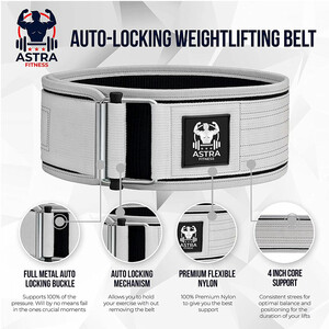 کمربند ورزشی Astra Fitness آسترا فیتنس مدل CFBELT قفل خودکار