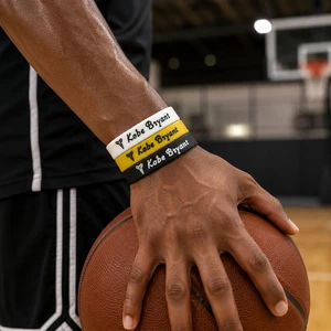 دستبند بسکتبالی سیلیکونی طرح Kobe Bryant