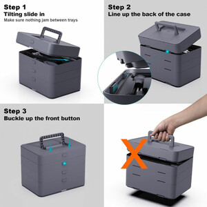 جعبه ابزار و دریل شارژی 97 عددی جیمی هوم Jimibox مدل X3-Abc