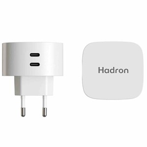 شارژر دیواری 65 وات هادرون Hadron مدل C1016 با دو پورت تایپ سی