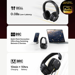 هدفون بلوتوثی 5.4 نویزکنسلینگ فعال بیسوس