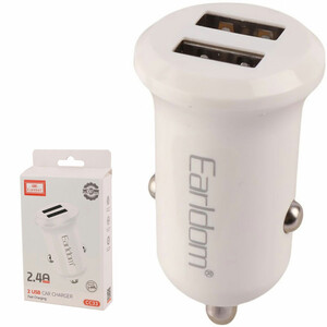 شارژر فندکی فست شارژ ارلدام Earldom مدل ES-CC33 دو پورت 2.4 آمپر