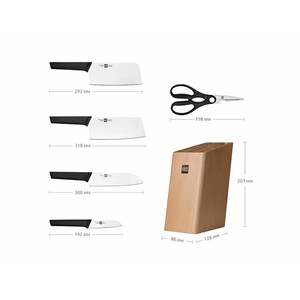 خرید ست 5 تایی چاقو آشپزخانه شیائومی Xiaomi Huo Hou Fire Youth Edition Kitchen Knife Set