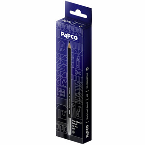 مداد مشکی HB پاپکو Papco مدل PS-160HB بسته ۱۲ عددی