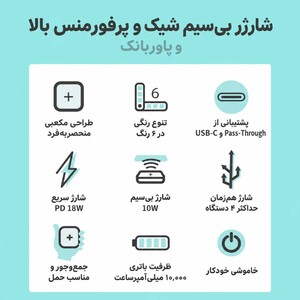 ویژگی های پاوربانک وایرلس مایپو
