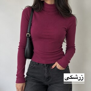 بلوز زنانه یقه‌اسکی 1704
