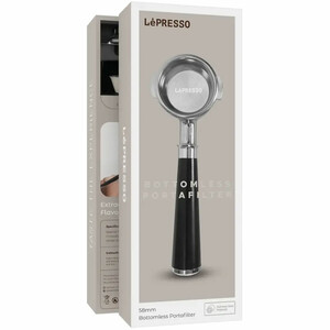 بهترین پرتافیلتر لپرسو LePresso مدل LPCFFBP0083BK بدون کف 58 میلی متری