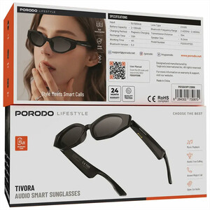 قیمت عینک آفتابی هوشمند پورودو Porodo مدل PDSGUVP120BK