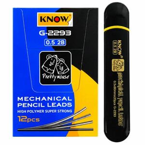 نوک مداد نوکی 0.5 نو KNOW مدل G-2293 کیفیت 2B