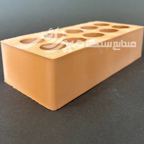 آجر لفتون قرمز ۱۰ سوراخ سه طرف نما