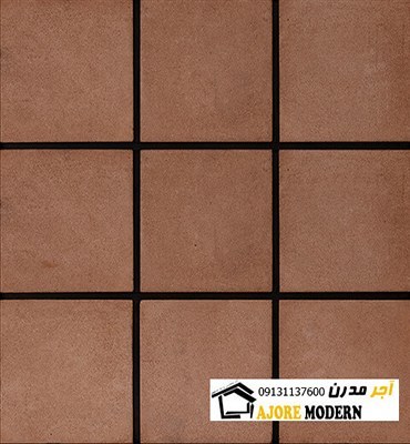 کف فرش20*20 شاموتی تیره