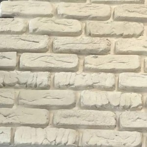 آجر رستیک هلندی سفید ضخامت ۳ سانتی‌متر وزن ۳۰ کیلوگرم