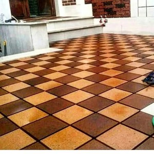 آجر کف فرش 20*20 نسوز قرمز انگلیسی