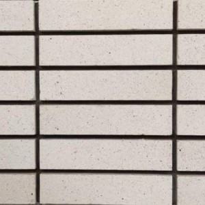 آجر نما نسوز (پلاک) سفید صدفی پر دانه 7x31x2.5 سانتی متری آجر نگین