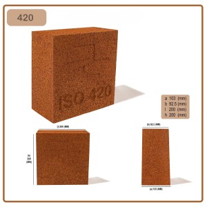 اجر نسوز شاموتی ISO 420 - 20 درصد