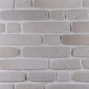 آجر رستیک رنگ  سفید