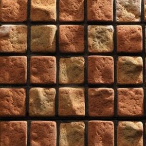 اجر صخره ای 10*10رندوم شاموتی روشن