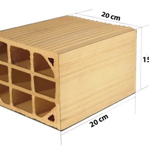 آجر سفال تیغه 15 . ابعاد 15*20*20. شال قزوین. 5,200 عدد داخل کامیون 15 تن جفت - 15*20*20