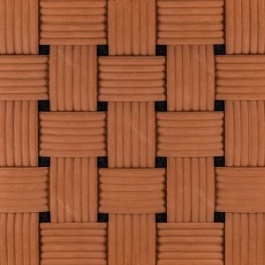 آجر رسی نما حصیری قرمز